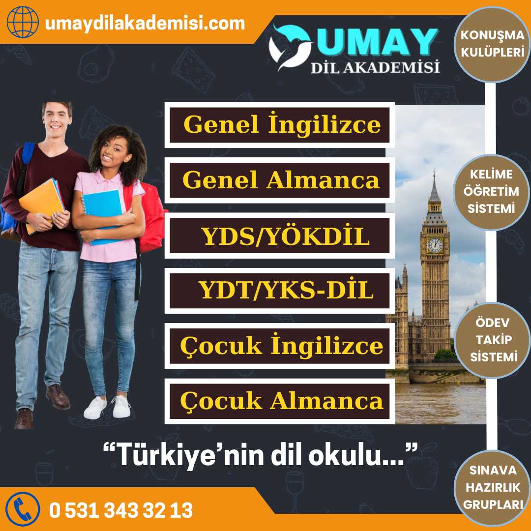 İngilizce, Almanca, YDS, YDT, YKSDİL, YÖKDİL kursları