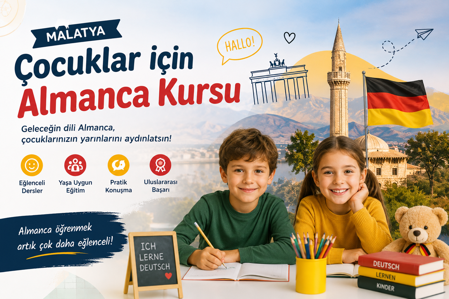Malatya çocuklar için Almanca kursu