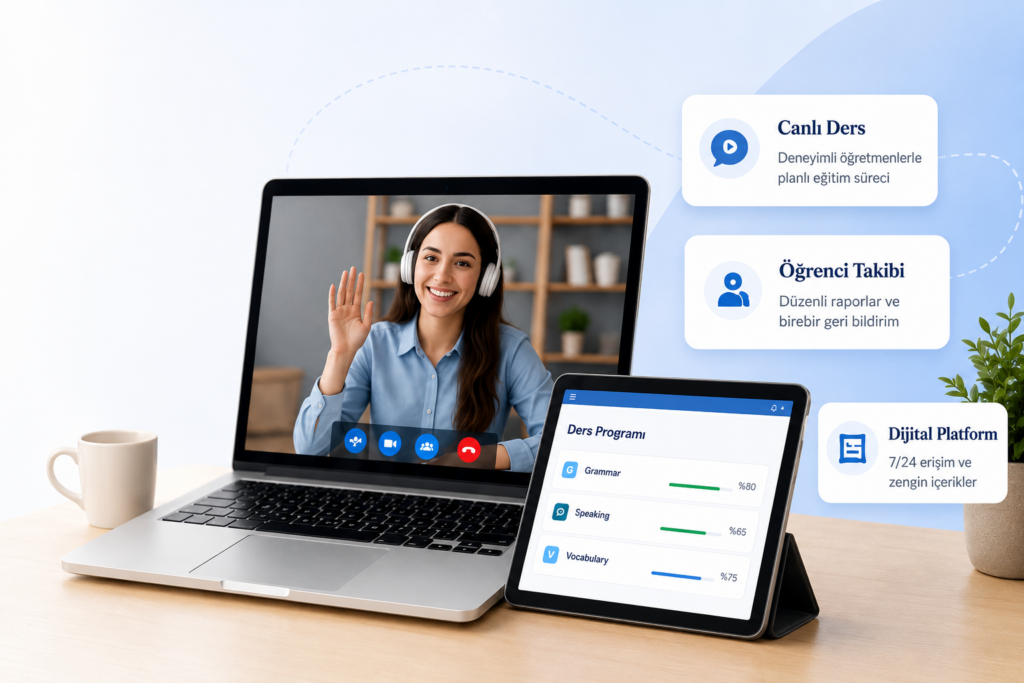 Online Almnaca, İngilizce, İngilizce YDS/YÖKDİL, İngilizce YDT (YKS-DİL), Çocuk İngilizce, Çocuk Almanca Kursları